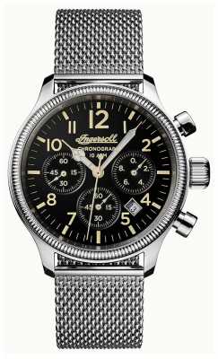 Ingersoll Mens Discovery The Apsley Stainless Steel Black Dial I02901 Ingersoll Mens Discovery The Apsley Stainless Steel Black Dial I02901