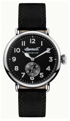 Ingersoll Mens Radiolite The Trenton Black Leather Strap Black Dial I03201 Ingersoll Mens Radiolite The Trenton Black Leather Strap Black Dial I03201