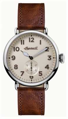 Ingersoll Mens Chronicle The Trenton Brown Leather Strap Cream Dial I03301 Ingersoll Mens Chronicle The Trenton Brown Leather Strap Cream Dial I03301