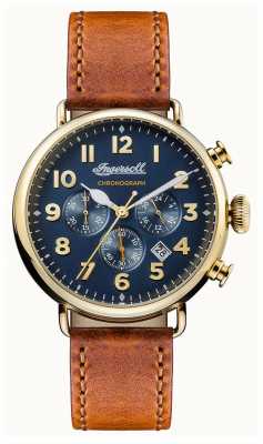 Ingersoll Mens Chronicle The Trenton Brown Leather Strap Blue Dial I03501 Ingersoll Mens Chronicle The Trenton Brown Leather Strap Blue Dial I03501