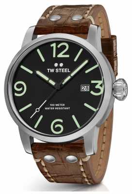 TW Steel Mens Maverick Black Sandwich Dial Luminous Indexes MS12 TW Steel Mens Maverick Black Sandwich Dial Luminous Indexes MS12