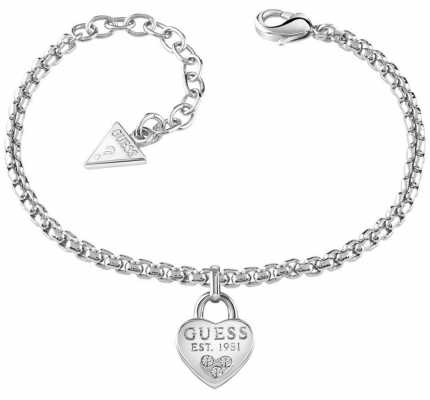 Guess Womans All About Shine 1981 Padlock Heart Bracelet UBB82104-L Guess Womans All About Shine 1981 Padlock Heart Bracelet UBB82104-L