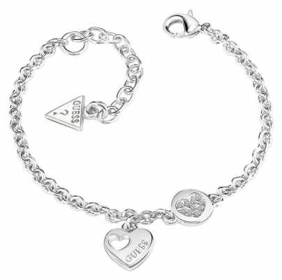 Guess Womans Heart Devotion Sparkle Heart Coin Bracelet UBB82057-L Guess Womans Heart Devotion Sparkle Heart Coin Bracelet UBB82057-L