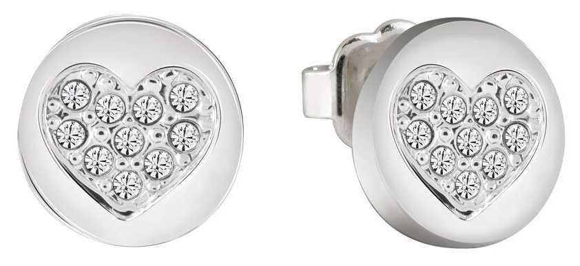 Guess Womans Heart Devotion Sparkle Heart Studs UBE82042 Guess Womans Heart Devotion Sparkle Heart Studs UBE82042