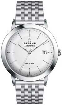 Eterna Mens Eternity Automatic Brushed Silver Dial Steel Strap 2700.41.10.1736 Eterna Mens Eternity Automatic Brushed Silver Dial Steel Strap 2700.41.10.1736