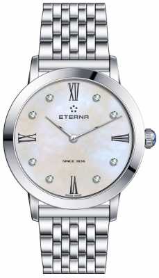 Eterna Womans Eternity Diamond Quartz Pearl Dial 2720.41.66.1738 Eterna Womans Eternity Diamond Quartz Pearl Dial 2720.41.66.1738