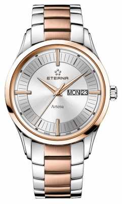 Eterna Mens Eternity Artena Quartz Rose Gold Plated Steel 2525.53.11.1725 Eterna Mens Eternity Artena Quartz Rose Gold Plated Steel 2525.53.11.1725