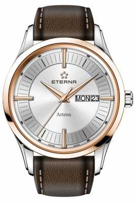 Eterna Mens Eternity Artena Quartz Brown Leather Strap 2525.53.11.1344 Eterna Mens Eternity Artena Quartz Brown Leather Strap 2525.53.11.1344
