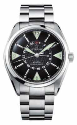 Eterna Mens Kontiki Four Hand Automatic Black Dial 1592.41.41.0217 Eterna Mens Kontiki Four Hand Automatic Black Dial 1592.41.41.0217