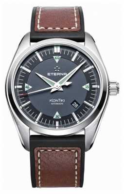 Eterna Mens Kontiki Three Hand Automatic Leather Strap 1222.41.41.1301 Eterna Mens Kontiki Three Hand Automatic Leather Strap 1222.41.41.1301