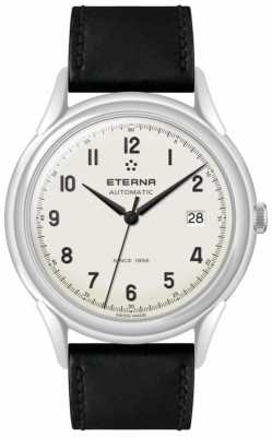 Eterna Mens Heritage 1948 Automatic Black Leather Strap 2955.41.94.1388 Eterna Mens Heritage 1948 Automatic Black Leather Strap 2955.41.94.1388