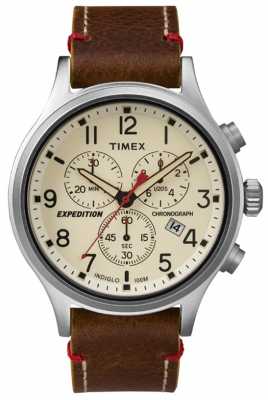 Timex Mens Scout Chronograph Cream Dial TW4B04300 Timex Mens Scout Chronograph Cream Dial TW4B04300