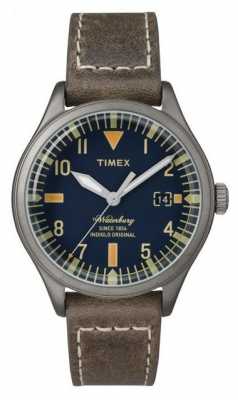 Timex Unisex The Waterbury Navy Dial Brown Strap TW2P84400 Timex Unisex The Waterbury Navy Dial Brown Strap TW2P84400