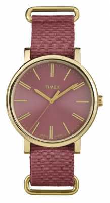 Timex Unisex Rose Dial Rose Fabric Strap TW2P78200 Timex Unisex Rose Dial Rose Fabric Strap TW2P78200