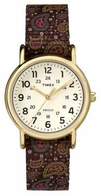 Timex Womans Weekender Brown Paisley TW2P81200 Timex Womans Weekender Brown Paisley TW2P81200