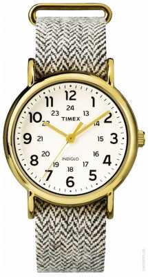 Timex Womans Weekender Watch Grey Fabric Strap TW2P71900 Timex Womans Weekender Watch Grey Fabric Strap TW2P71900