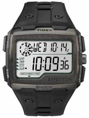 Timex Mens Grid Shock Alarm Chronograph All Black TW4B02500 Timex Mens Grid Shock Alarm Chronograph All Black TW4B02500