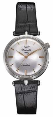 J&T Windmills Womans Threadneedle Mechanical Watch Silver Rose Gold WLS10001/06 J&T Windmills Womans Threadneedle Mechanical Watch Silver Rose Gold WLS10001/06