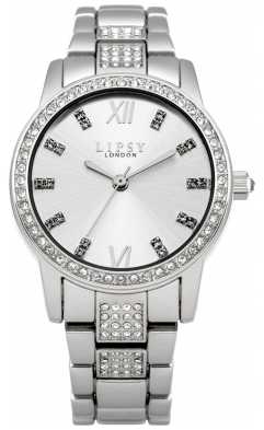 Lipsy Womens Stainless Steel Bracelet Silver Dial LP462 Lipsy Womens Stainless Steel Bracelet Silver Dial LP462