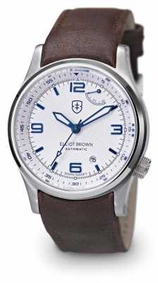 Elliot Brown Mens Tyneham Brown Leather Strap White Dial 305-004-L14 Elliot Brown Mens Tyneham Brown Leather Strap White Dial 305-004-L14
