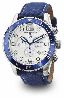 Elliot Brown Mens Bloxworth Blue Canvas Strap Cream Dial 929-008-C01 Elliot Brown Mens Bloxworth Blue Canvas Strap Cream Dial 929-008-C01