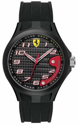 Scuderia Ferrari Black Silicone Lap Time Watch 0830288 Scuderia Ferrari Black Silicone Lap Time Watch 0830288