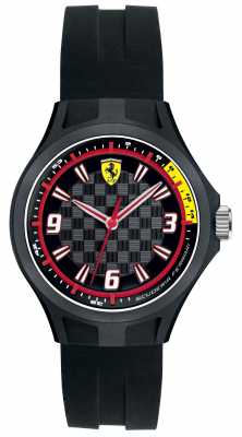Scuderia Ferrari Mens Pit Crew Black Rubber Strap Black Dial 0840006 Scuderia Ferrari Mens Pit Crew Black Rubber Strap Black Dial 0840006