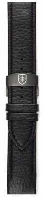 Elliot Brown Mens 22mm Black Pebbled Leather Deployant Strap Only STR-L01 Elliot Brown Mens 22mm Black Pebbled Leather Deployant Strap Only STR-L01