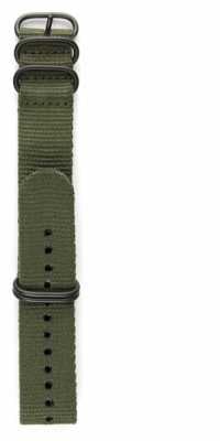 Elliot Brown Mens 22mm Olive Ballistic Nylon Gunmetal Hardware Strap Only STR-N01 Elliot Brown Mens 22mm Olive Ballistic Nylon Gunmetal Hardware Strap Only STR-N01