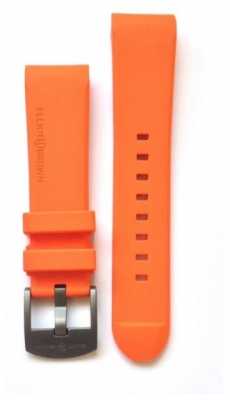 Elliot Brown Mens 22mm Orange Rubber steel Tongue Buckle Strap Only STR-R05 Elliot Brown Mens 22mm Orange Rubber steel Tongue Buckle Strap Only STR-R05