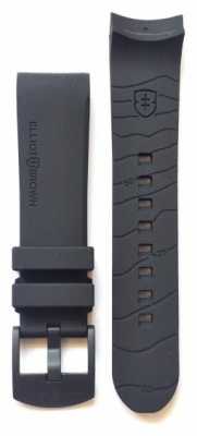 Elliot Brown Mens 22mm Black Rubber Gunmetal Tongue Buckle Strap Only STR-R06 Elliot Brown Mens 22mm Black Rubber Gunmetal Tongue Buckle Strap Only STR-R06