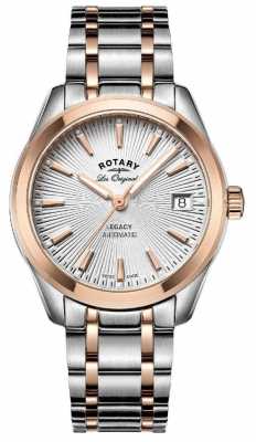 Rotary Womens Les Originales Legacy Automatic Two Tone Rose Gold LB90167/06 Rotary Womens Les Originales Legacy Automatic Two Tone Rose Gold LB90167/06
