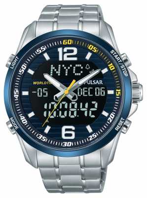 Pulsar Mens Accelerator WRC Dual Time World Time Alarm Chronograph PZ4003X1 Pulsar Mens Accelerator WRC Dual Time World Time Alarm Chronograph PZ4003X1