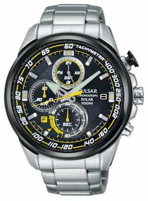 Pulsar Mens WRC Solar Accelerator Stainless Steel Chronograph PZ6003X1 Pulsar Mens WRC Solar Accelerator Stainless Steel Chronograph PZ6003X1