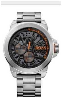 Hugo Boss Orange Mens New York Stainless Steel Bracelet Black Dial 1513406 Hugo Boss Orange Mens New York Stainless Steel Bracelet Black Dial 1513406