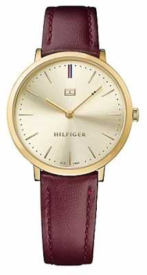 Tommy Hilfiger Womens Pippa Brown Leather Strap Gold Dial 1781692 Tommy Hilfiger Womens Pippa Brown Leather Strap Gold Dial 1781692