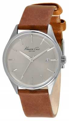 Kenneth Cole Womens Brown Leather Strap Silver Dial KC10026626 Kenneth Cole Womens Brown Leather Strap Silver Dial KC10026626