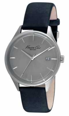 Kenneth Cole Mens Black Leather Strap Grey Dial KC10029304 Kenneth Cole Mens Black Leather Strap Grey Dial KC10029304