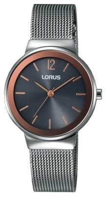 Lorus Womens Stainless Steel Mesh Black Dial RG251LX9 Lorus Womens Stainless Steel Mesh Black Dial RG251LX9