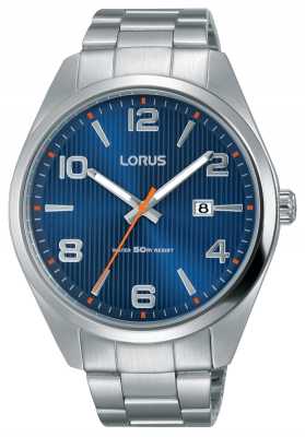 Lorus Mens Stainless Steel Bracelet Blue Dial RH961GX9 Lorus Mens Stainless Steel Bracelet Blue Dial RH961GX9