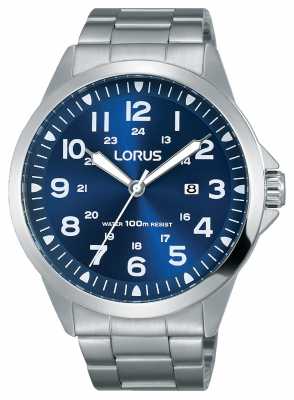 Lorus Mens Stainless Steel Bracelet Blue Dial RH925GX9 Lorus Mens Stainless Steel Bracelet Blue Dial RH925GX9