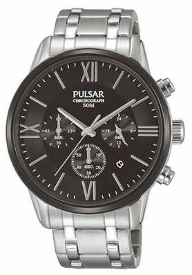 Pulsar Mens Chronograph Stainless Steel Black Dial PT3805X1 Pulsar Mens Chronograph Stainless Steel Black Dial PT3805X1