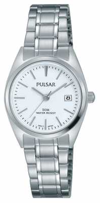 Pulsar Womens Stainless Steel Bracelet White Dial PH7439X1 Pulsar Womens Stainless Steel Bracelet White Dial PH7439X1