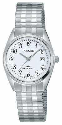Pulsar Womens Stainless Steel Bracelet White Dial PH7443X1 Pulsar Womens Stainless Steel Bracelet White Dial PH7443X1