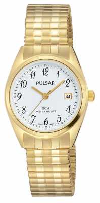 Pulsar Womens Gold Tone Stainless Steel White Dial PH7444X1 Pulsar Womens Gold Tone Stainless Steel White Dial PH7444X1