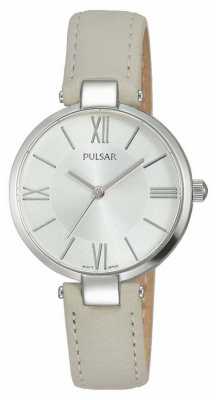 Pulsar Womens Taupe Leather Strap Silver Dial PH8245X1 Pulsar Womens Taupe Leather Strap Silver Dial PH8245X1
