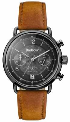 Barbour Mens Salisbury Tan Leather Strap Black Dial BB053BKTN Barbour Mens Salisbury Tan Leather Strap Black Dial BB053BKTN