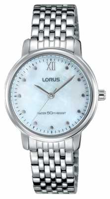 Lorus Womens Stainless Steel Bracelet Pink Mother Of Pearl Dial RG223LX9 Lorus Womens Stainless Steel Bracelet Pink Mother Of Pearl Dial RG223LX9