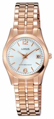Lorus Womens Rose Gold Tone Stainless Steel White Dial RH732BX9 Lorus Womens Rose Gold Tone Stainless Steel White Dial RH732BX9