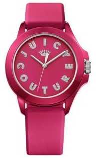Juicy Couture Womens Fergie Pink Rubber Strap Pink Dial 1901465 Juicy Couture Womens Fergie Pink Rubber Strap Pink Dial 1901465